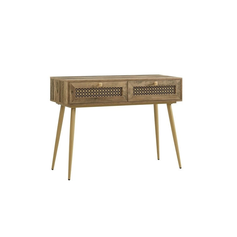 41.9 Wood 2-Drawer Entryway Console Table
