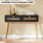 41.9 Wood 2-Drawer Entryway Console Table