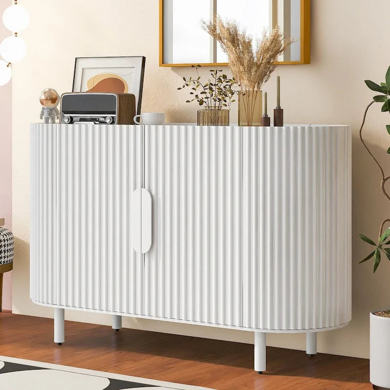 47.80 Inch high quality MDF Sideboard with Adjustable Shelves - 47.80 x 16.50