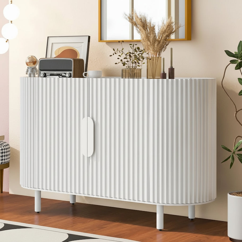 47.80 Inch high quality MDF Sideboard with Adjustable Shelves - 47.80 x 16.50