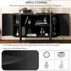 47.80 Inch high quality MDF Sideboard with Adjustable Shelves - 47.80 x 16.50