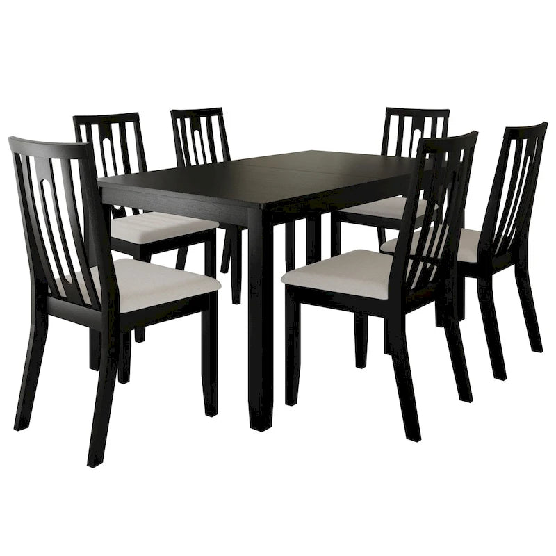 CraftPorch Contemporary Modern 7-piece Wooden Dining Set