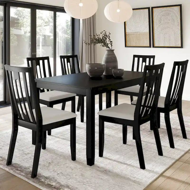 CraftPorch Contemporary Modern 7-piece Wooden Dining Set