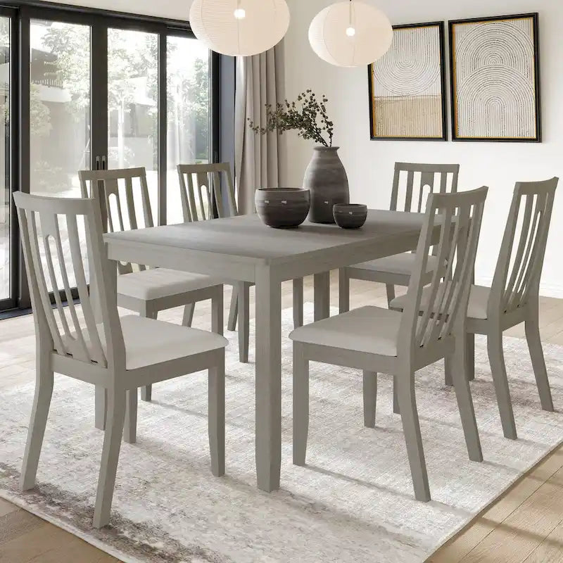 CraftPorch Contemporary Modern 7-piece Wooden Dining Set