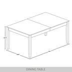 CraftPorch Contemporary Modern 7-piece Wooden Dining Set