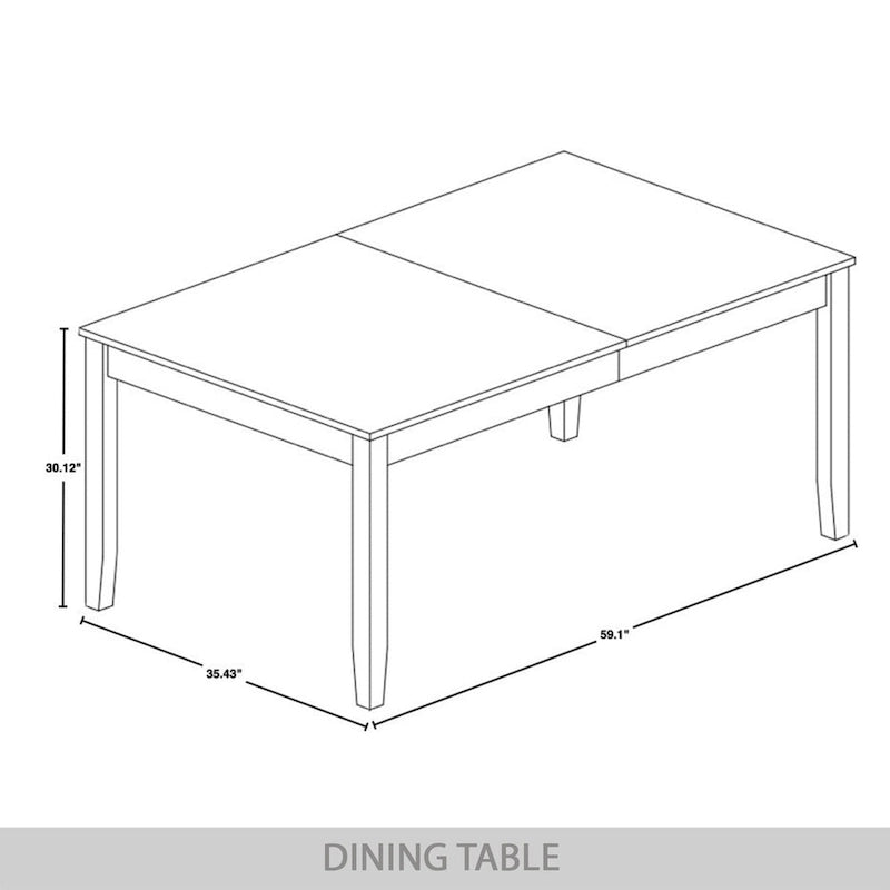 CraftPorch Contemporary Modern 7-piece Wooden Dining Set