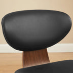 Art Leon Wood and PU Leather Dining Chair (Set of 2).
