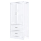 64 Tall Bathroom Storage Cabinet with Two Doors, Drawers