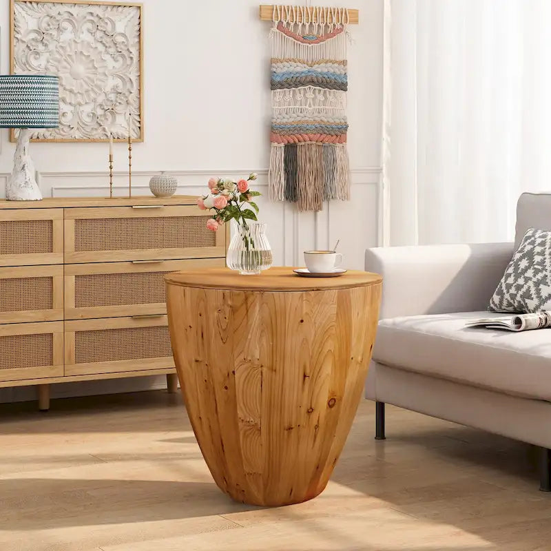 Vintage Style Bucket Shaped Coffee Table