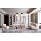 Manhattan Comfort 3 Piece Modern Verandah Chenille Multi Sofa Set