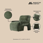 Manhattan Comfort 3 Piece Modern Verandah Chenille Multi Sofa Set