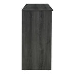 Rattan Doors and Metal Handles Sideboard with Large Storage Space