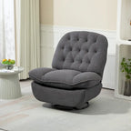 Modern Chenille 360-Degree Swivel Recliner, Set of 1