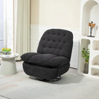Modern Chenille 360-Degree Swivel Recliner, Set of 1