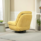 Modern Chenille 360-Degree Swivel Recliner, Set of 1