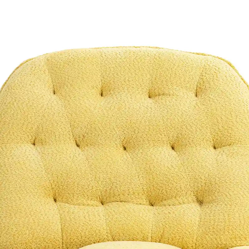 Modern Chenille 360-Degree Swivel Recliner, Set of 1