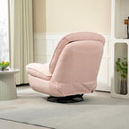 Modern Chenille 360-Degree Swivel Recliner, Set of 1
