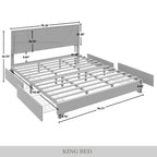 CraftPorch Elegance Platform Bed