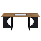 Contemporary Wood Rectangular Coffee Table