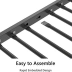 Adin Modern Full Over Full Bunk Bed with Black Metal Guard Rail by Christopher Knight Home