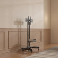 Universal Swivel TV Stand for 32-80 inch TVs, Height Adjustable Table Top TV Stand Mount with Tilt, Max VESA 600x400mm