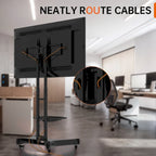 Universal Swivel TV Stand for 32-80 inch TVs, Height Adjustable Table Top TV Stand Mount with Tilt, Max VESA 600x400mm