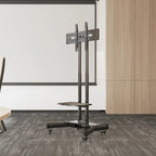 Universal Swivel TV Stand for 32-80 inch TVs, Height Adjustable Table Top TV Stand Mount with Tilt, Max VESA 600x400mm