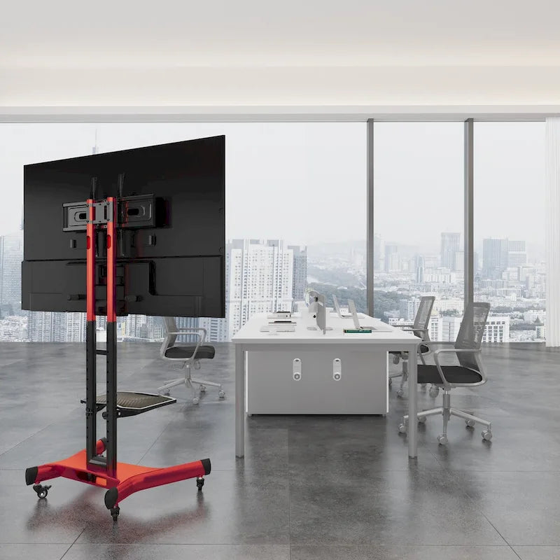 Universal Swivel TV Stand for 32-80 inch TVs, Height Adjustable Table Top TV Stand Mount with Tilt, Max VESA 600x400mm