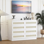 8 Drawer Double Dresser, Wooden Dresser Chest