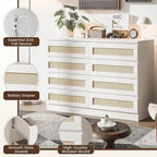 8 Drawer Double Dresser, Wooden Dresser Chest