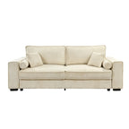 Roomfitters Large Sofa Bed with Storage, Modern 3 Seater Couch Furniture, Upholstered Back Sofa for Small Spaces