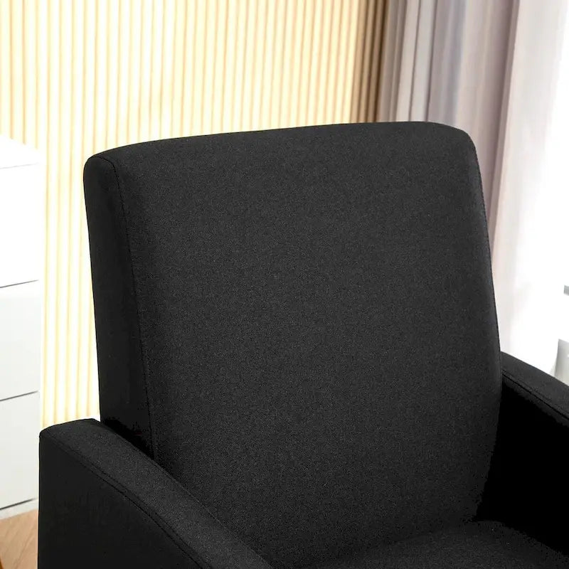 US Pride Furniture Minimalist Elegant Style Armchair with Solid Wood Frame Construction and New Soft Sponge