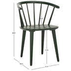 SAFAVIEH Home Blanchard 18-inch Curved Spindle Side Chair [SET of 2] - 21W x 21D x 30H