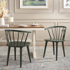 SAFAVIEH Home Blanchard 18-inch Curved Spindle Side Chair [SET of 2] - 21W x 21D x 30H