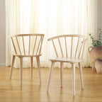 SAFAVIEH Home Blanchard 18-inch Curved Spindle Side Chair [SET of 2] - 21W x 21D x 30H