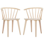 SAFAVIEH Home Blanchard 18-inch Curved Spindle Side Chair [SET of 2] - 21W x 21D x 30H