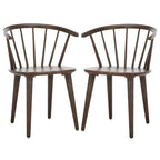 SAFAVIEH Home Blanchard 18-inch Curved Spindle Side Chair [SET of 2] - 21W x 21D x 30H