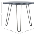 SAFAVIEH Lozka Wood Top Grey / White Wash Dining Table - 39.4 x 35.4 x 29.9 - 39Wx35Dx30H