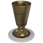 WYNDENHALL Viviana Modern 16 inch Wide Metal Side Table in Antique Brass - 16 inch Wide