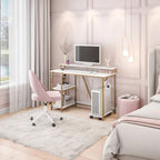 Industrial Writing Desk, Gold